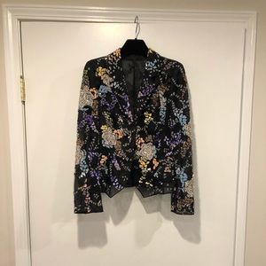 Designer sequin embellished jacket